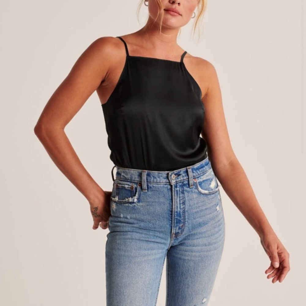 Abercrombie & Fitch Bowback Cami Bodysuit Size Medium